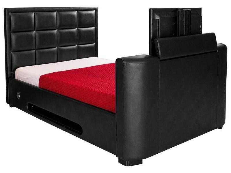 double black lincoln tv bed