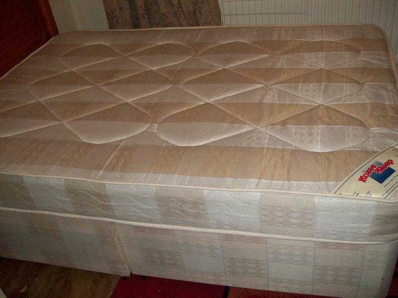 double divan and mattress