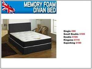 Double Divan Bed and Mattress