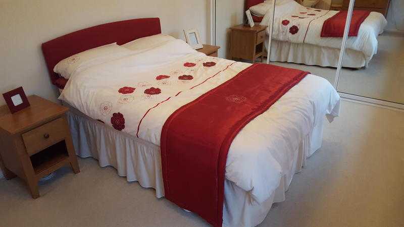 Double Divan Bed with 3 storage drawers and Slumberland mattress and headboard included