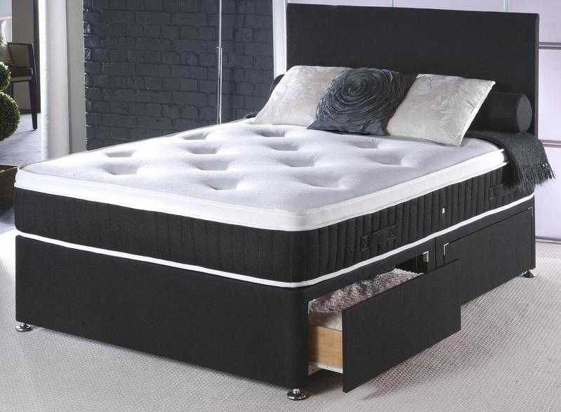 DOUBLE DIVAN BED WITH MATTRESS  FREE LOCAL DELIVERY