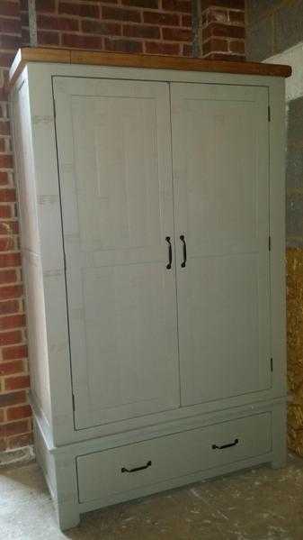 Double Door Wardrobe, solid wood, ex Oak Furniture Land, excellent condition