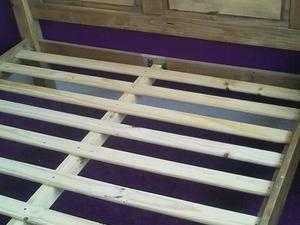 DOUBLE DOUBLE MATTRESS AND WOODEN BASE - CLEAN , NO STAINS , NO SMELLS. BARGAIN