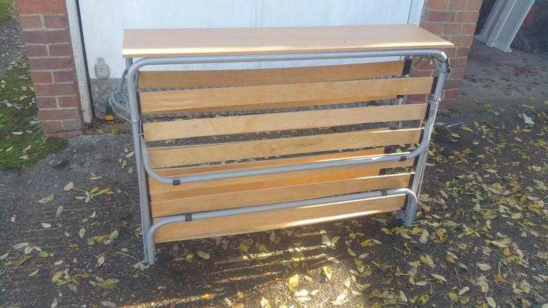 Double Folding Bed with Headboard