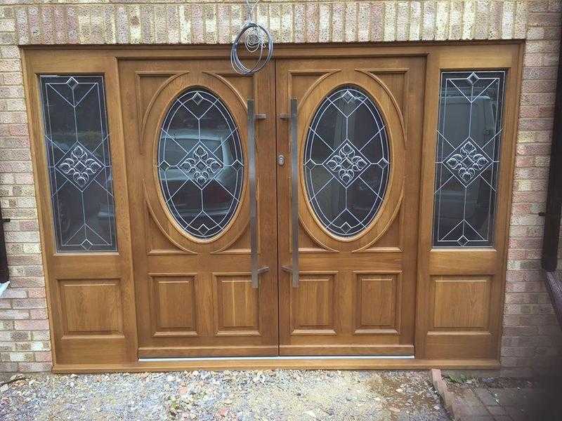 Double Front Doors With Sidelights - TimberMaster LTD