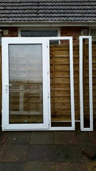 Double glazed door and side panel