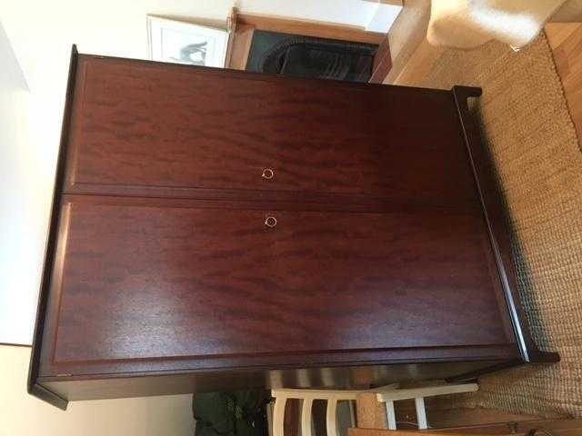 Double Mahogany Wardrobe