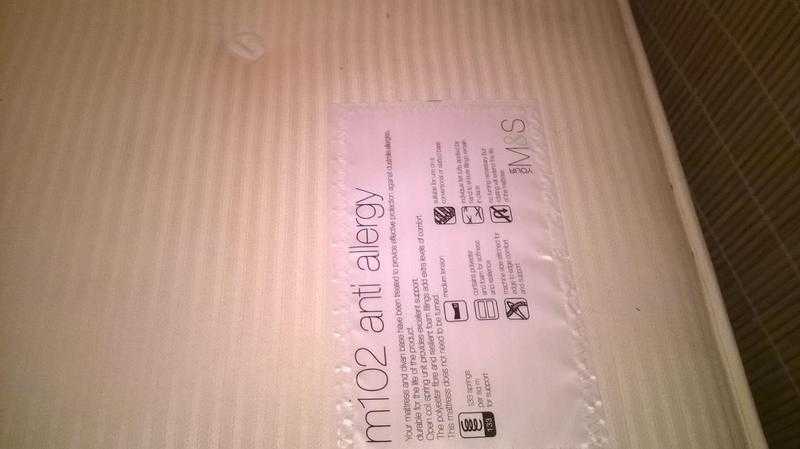 Double Mattress MampS anti allergy