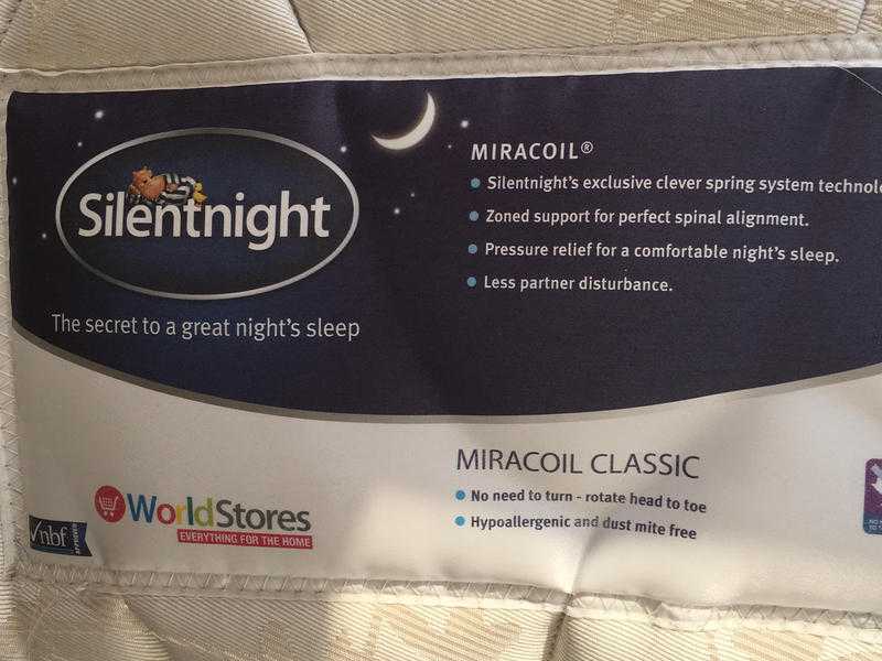 Double Mattress - Silentnight Miracoil Classic, VERY CLEAN