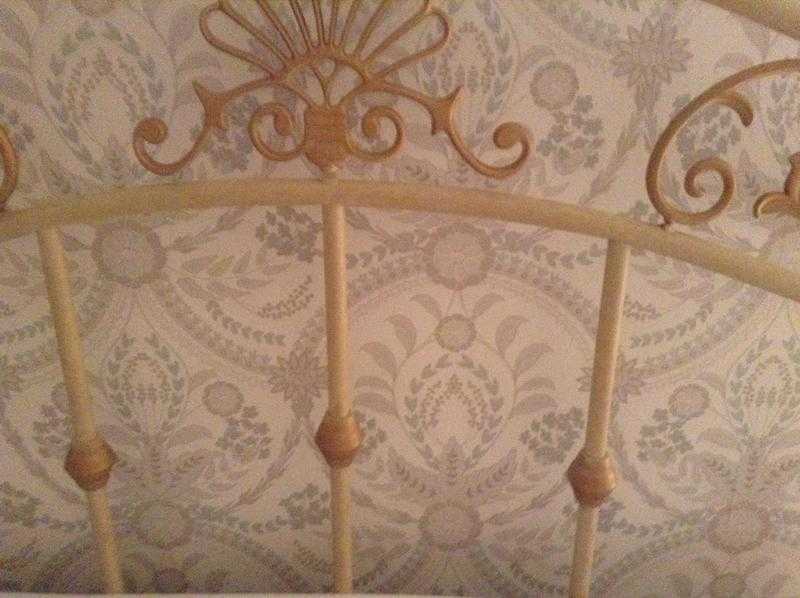 Double metal headboard