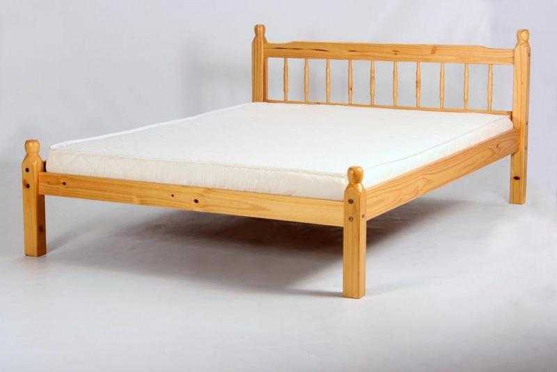 DOUBLE PINE WOODEN BED FRAME - BRAND NEW - LIMITED OFFER - CALL NOW