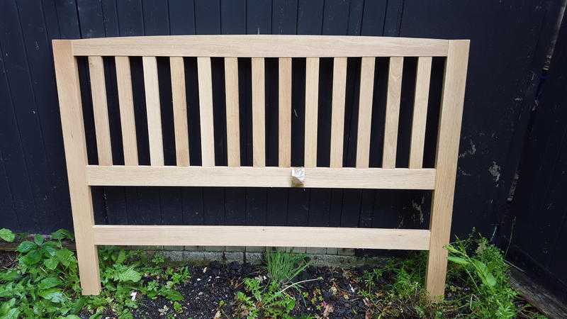 Double solid beech bed frame