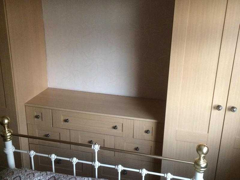 Double wardrobes with dressing table