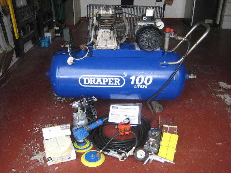 DRAPER 100 LTR 2.2 KW COMPRESSOR - AS NEW