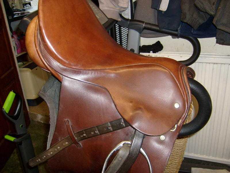 Dressage Saddle. English Leather
