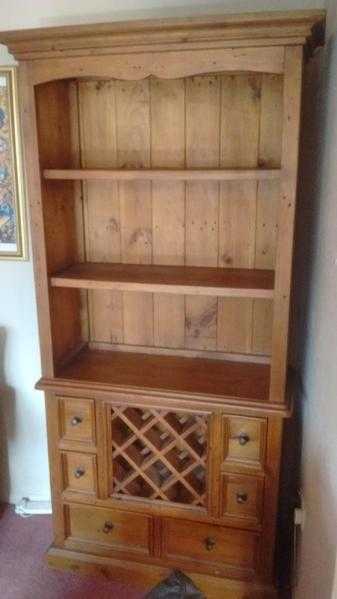 Dresser Unit with drawers and wine rack.