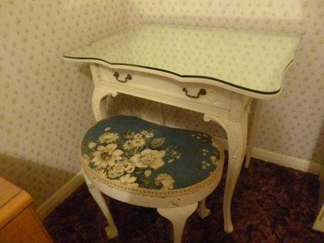 Dressing table and stool