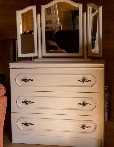 Dressing table mirror unit