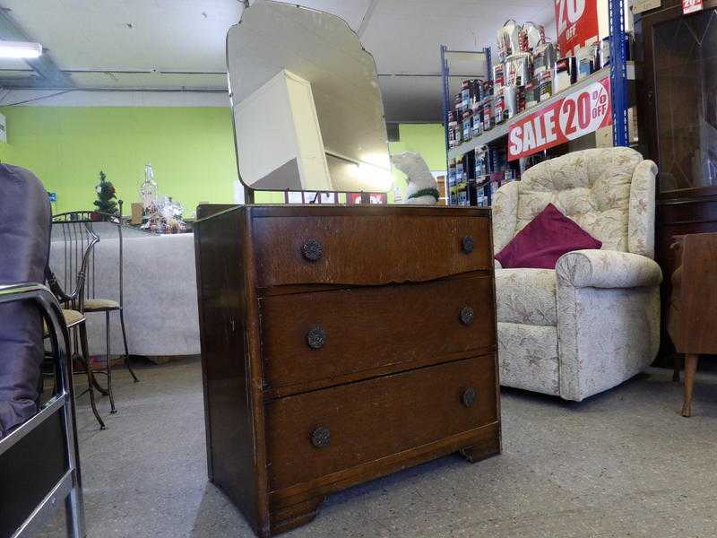 Dressing table with mirror