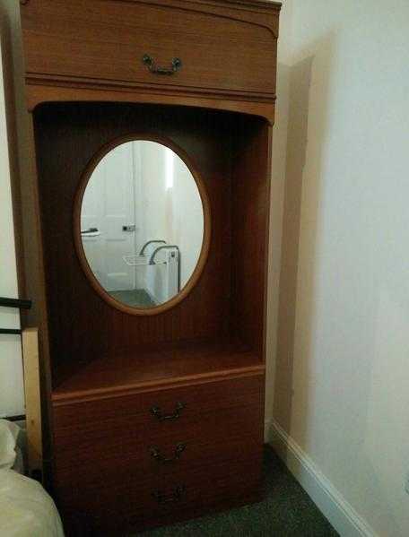 Dressing table with mirror