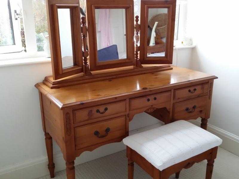 Dressing table with stool amp mirror