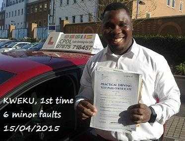 Driving Lessons Enfield, Edmonton - Manual