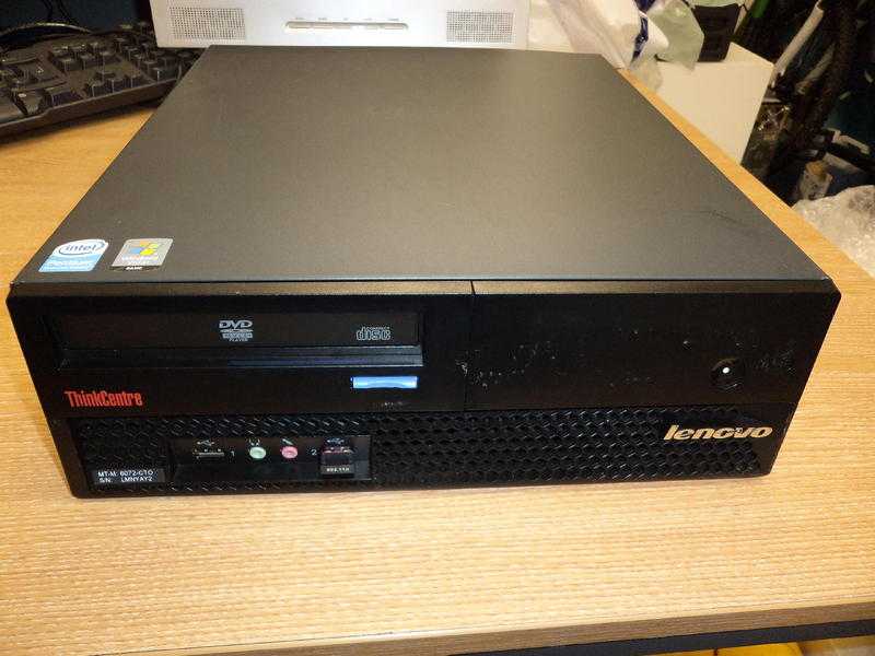 DUAL-CORE LENOVO THINK CENTRE COMPUTER, 1GB RAM, 80GB HD