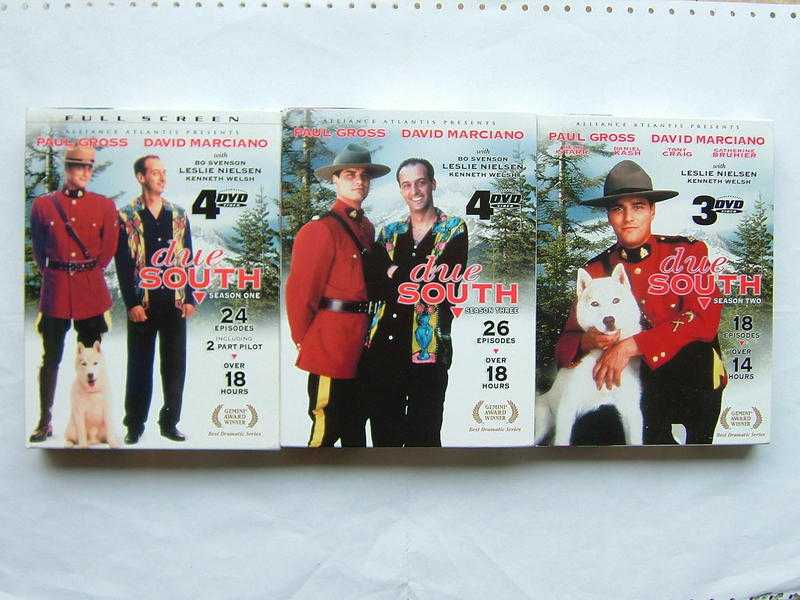 Due South - every episode in the series on 3 Region 1 boxed sets