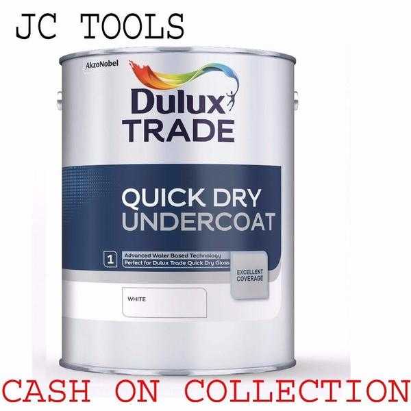 Dulux Trade Quick Dry Undercoat 5L White - Cash On Collection Only