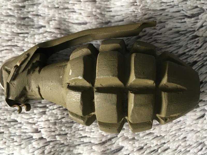 Dummy grenade concrete filled