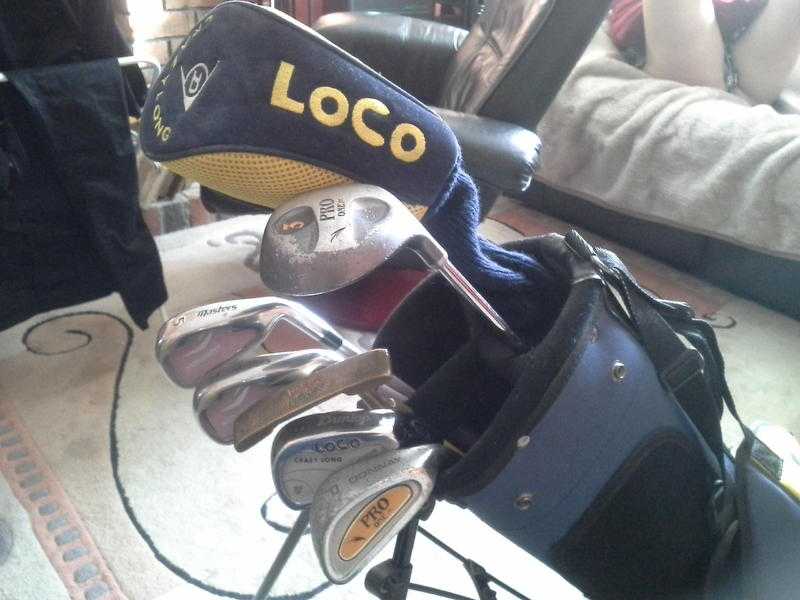 Dunlop Junior half Set of golf clubs and stand bag