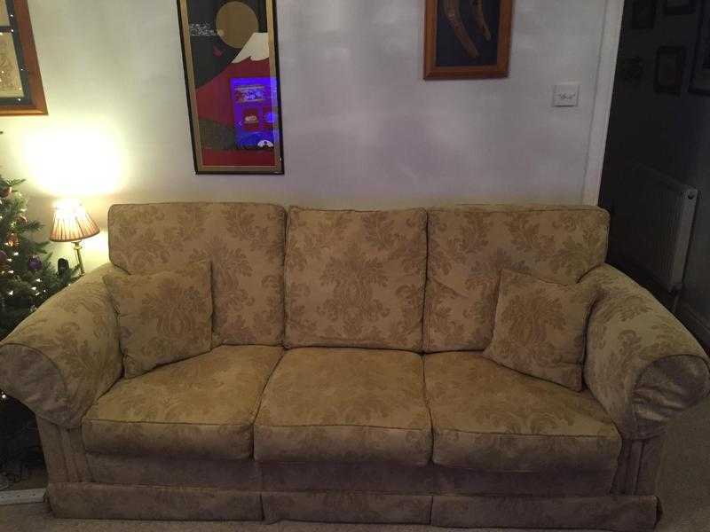 DURESTA LARGE SOFA AND MATCHING FOOTSTOOL