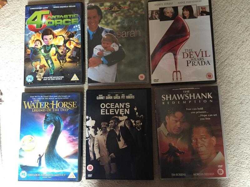 DVDs 1 each or 3 for all