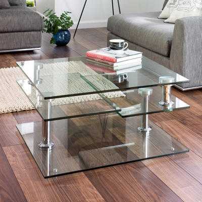 Dwell glass extendable coffee table