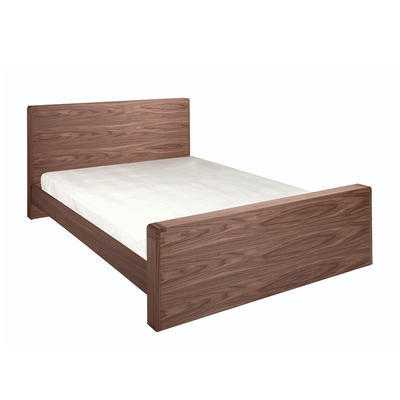 Dwell walnut bed and matching bedside tables with memory foam mattress. Excellent condition.