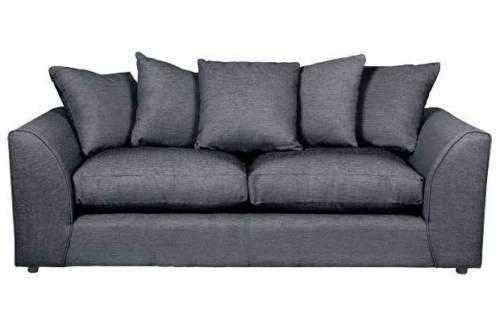 Dylan Left Hand Corner Sofa - Chenille - BlackGrey - UK Made