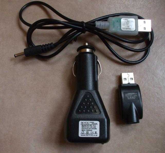 E-CIGARETTE USB CAR CHARGER-USB CABLE GENUINE SKYCIG amp E-CIG CHARGER