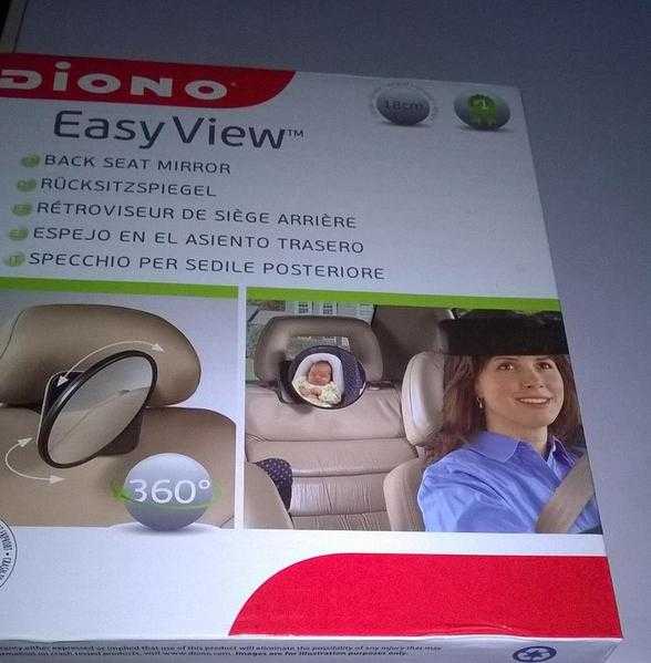 easy view back seat mirror    ( brand new and boxed)