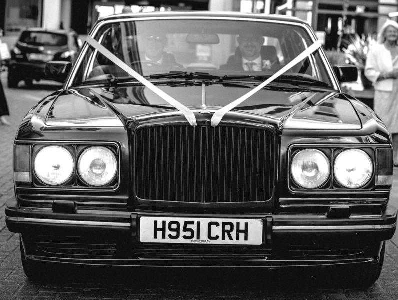 Ebony Black Bentley Turbo R Wedding Car