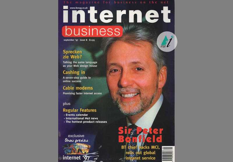 EBSCO Magazine Sept 1997 Internet Business Issue 8 Sir Peter Bonfield BT Chief ISBN 1366-2821