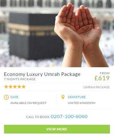 Economy Luxury Umrah Package