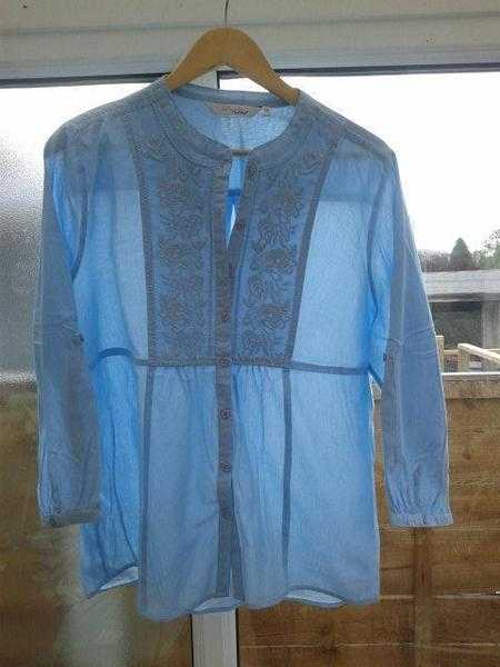 Edinburgh Woollen Mill Blue Shirt Size 18