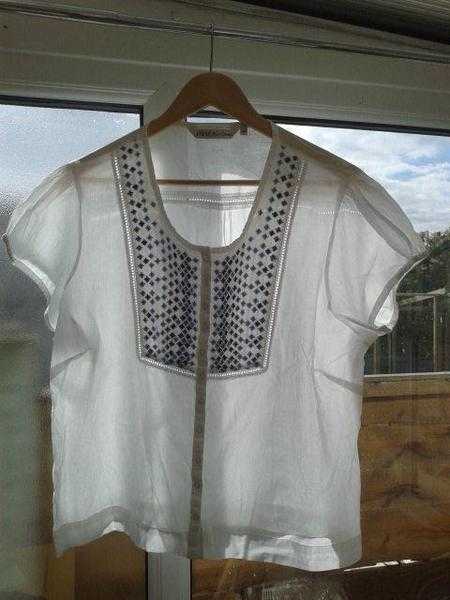 Edinburgh Woollen Mill White Blouse Size 20