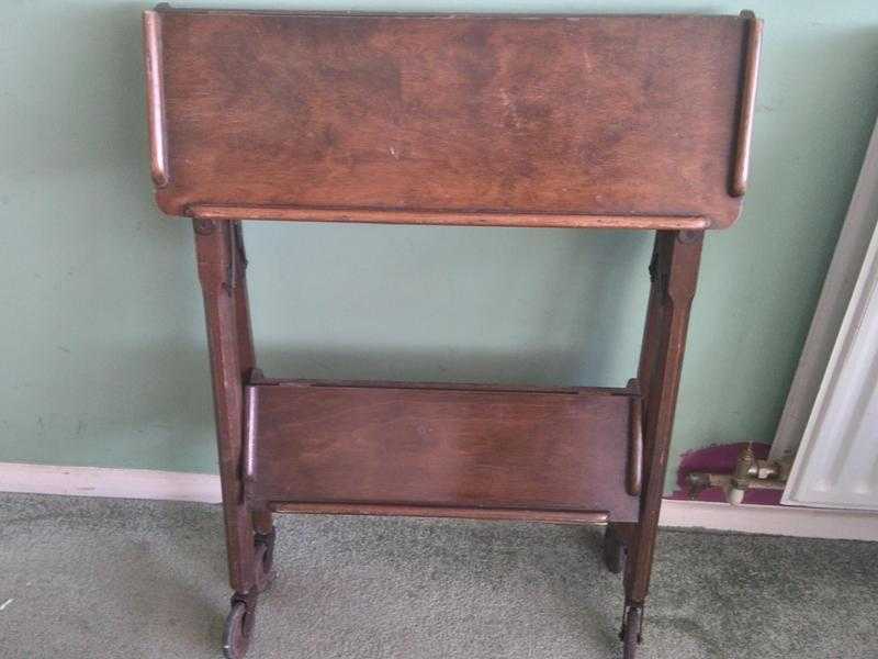 Edwardian folding Tea Trolley on wheels