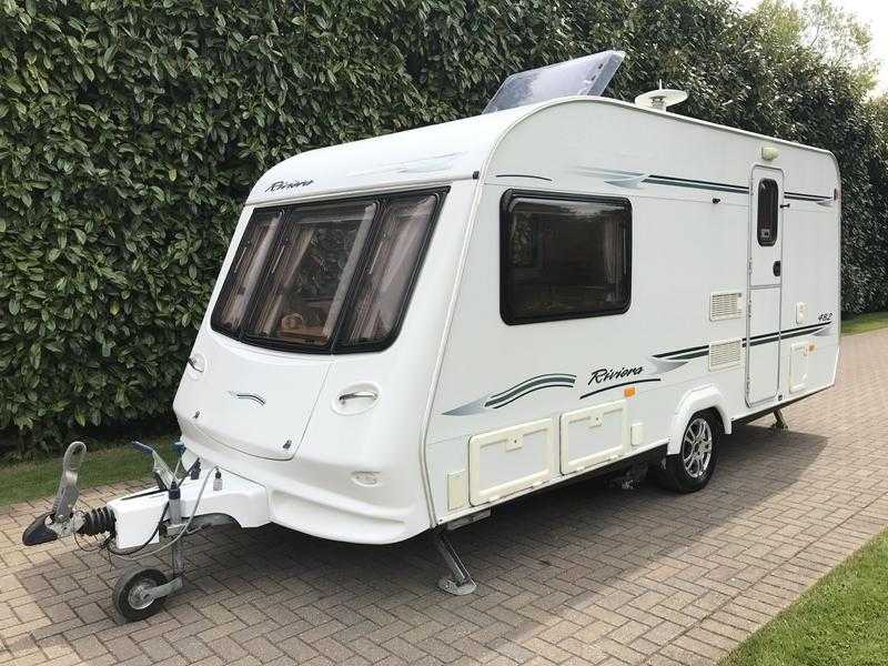 Elddis Riviera 482 2 berth 2005 Caravan with Motor Movers and End Washroom