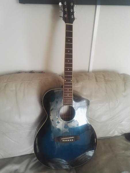 Electric acoustic freshman guitar