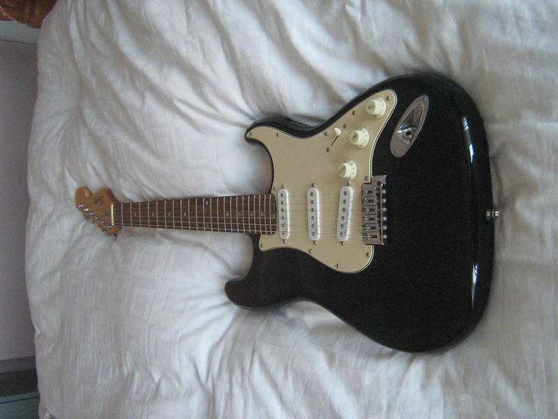 Electric Guitar - Black Squier by fender-strat