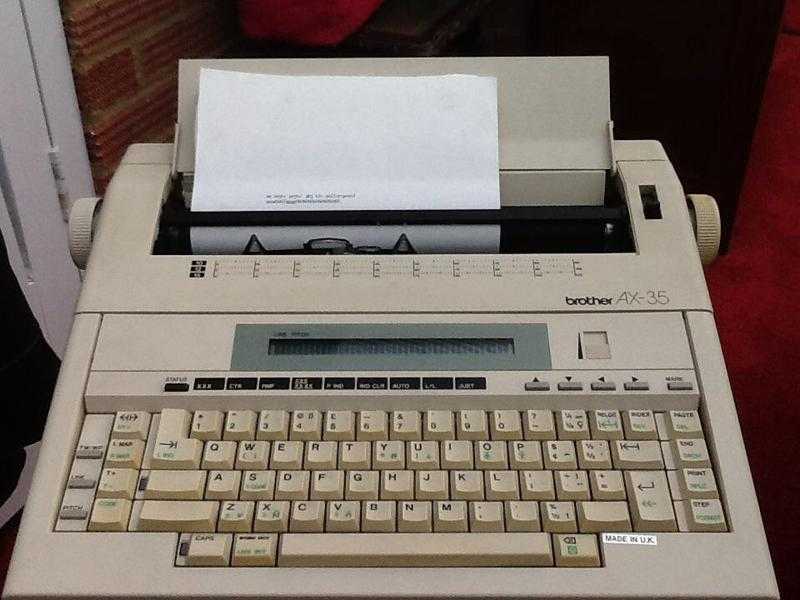 Electric typewriter