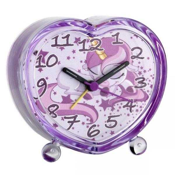 Electrical kids alarm clock, blue  purple