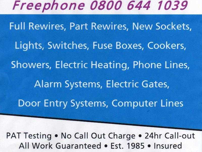 Electrician Glasgow All areas 01416420340